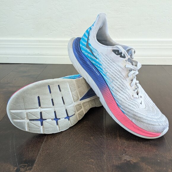 HOKA ONE ONE Mach 5 Men’s Running Shoes, Size 10.5D, White - Picture 9 of 10